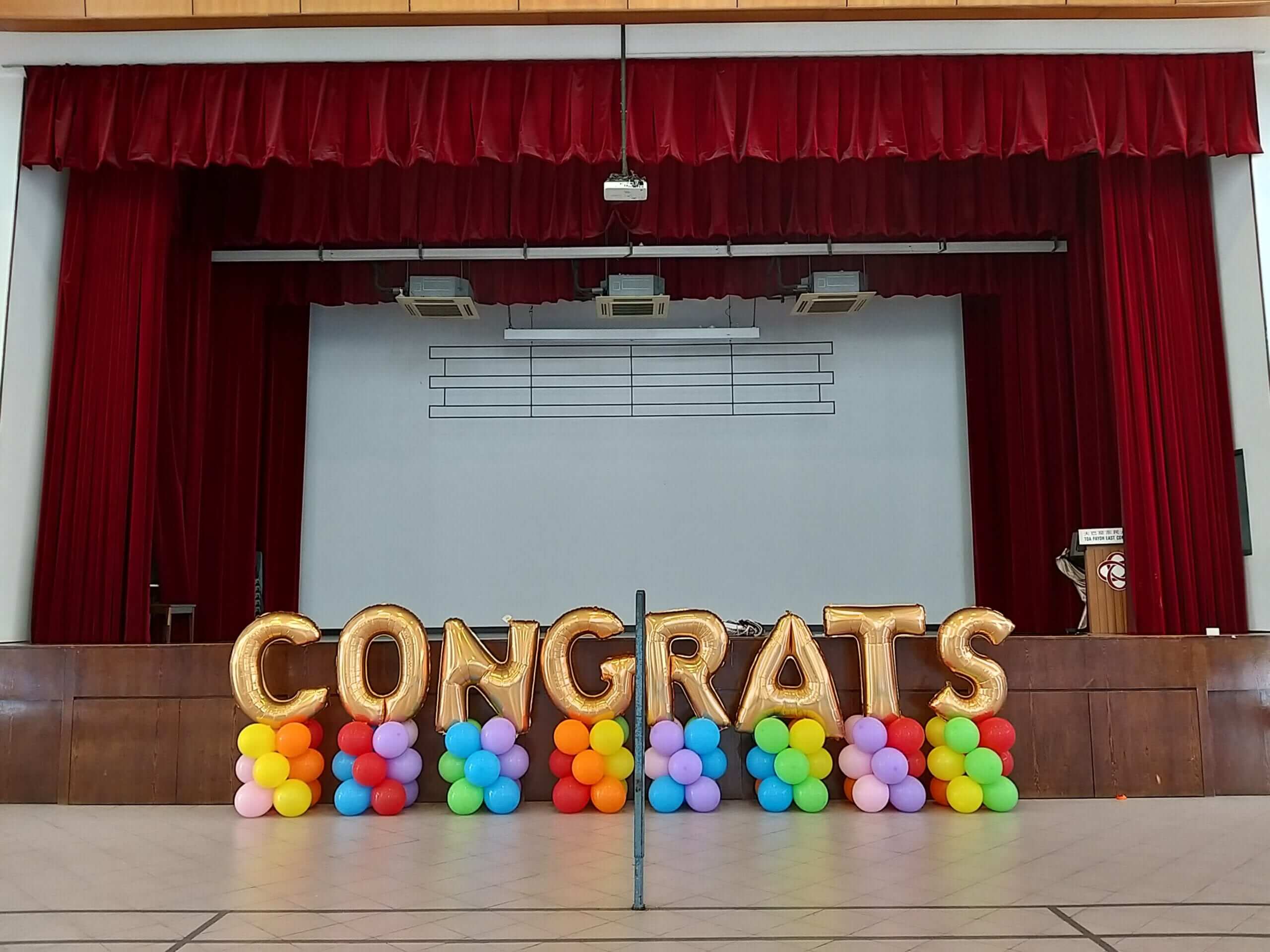 Stage Balloon Decorations in Singapore | That BalloonsTHAT Balloons