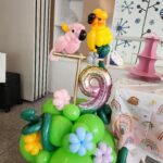 Parrots Balloon Display Standalone Number