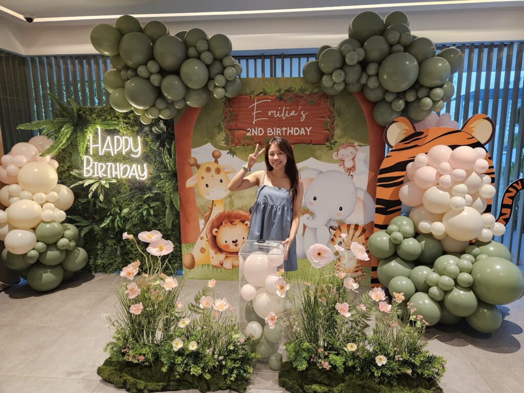 Animal Theme Balloon BAckdrop 1