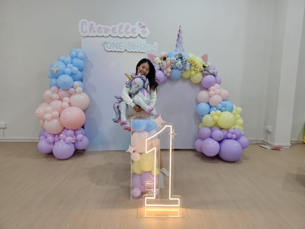 Unicorn Balloon Decoration Singapore – Chevelle’s 1st Birthday Unicorn Balloon Decoration Singapore – Chevelle’s 1st Birthday
